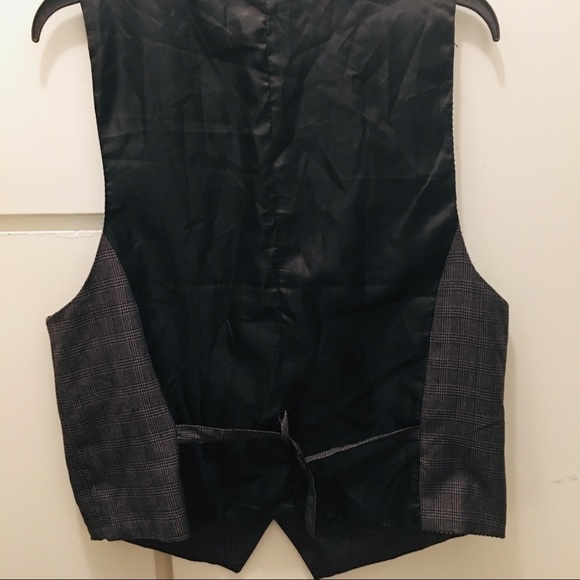 New Sovereign Code Grey Plaid/ Navy Vest - Picture 5 of 6